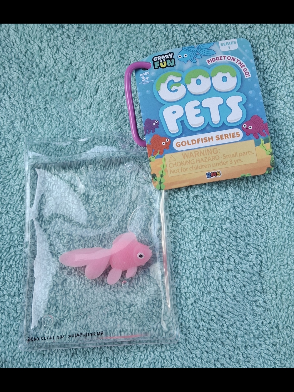 Goo Pets Goldfish Series Pink Squeeze Toy by